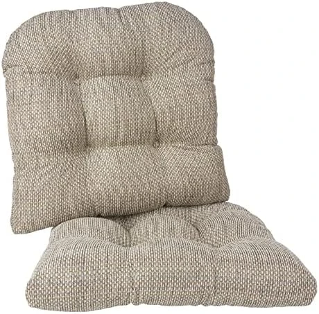 Tyson Extra Large Non-Slip Chair Cushions For Dining Room, Kitchen And Office Use, U-Shaped Skid-Proof Overstuffed Seat Pad, 17x17 Inches, 2 Count (Pack Of 1), Natural - Image 13