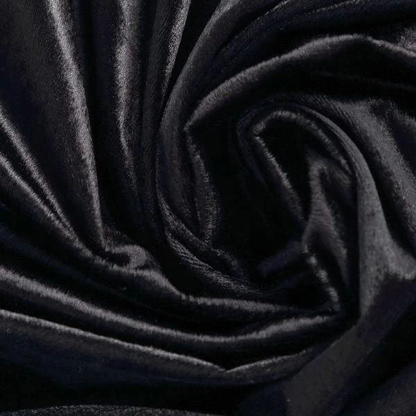 Premium Velvet Black 90" X 132" Rectangle Tablecloth For Wedding Party Events - Image 4