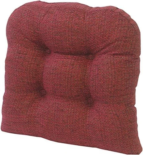 Tyson Extra Large Non-Slip Chair Cushions For Dining Room, Kitchen And Office Use, U-Shaped Skid-Proof Overstuffed Seat Pad, 17x17 Inches, 2 Count (Pack Of 1), Natural - Image 5