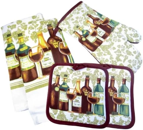 GENERIC 100% Cotton Kitchen Sets: Dish Towels, Oven Mitts, And Pot Holders (#5) - Image 4