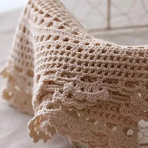 Lace Doilies Handmade Crochet Placemats Cotton Doilies Cloth Lace, Pack Of 4, Oval Shape, 10 X 14 Inch (Beige) - Image 6
