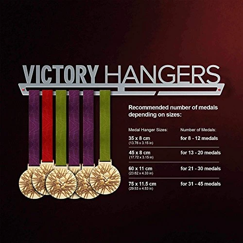 VICTORY HANGERS Riding Medal Hanger Display - Wall Mounted Award Metal Holder - 100% Stainless Steel Rack For Champions - Image 4