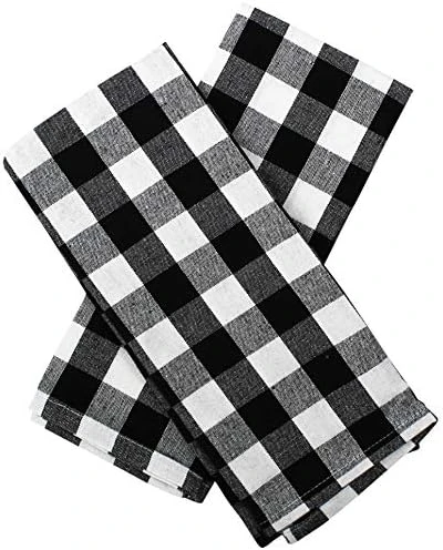 High End Home 6 Piece Kitchen Linen Sets - Farmhouse Kitchen Towels, Oven Mitts And Pot Holders Sets, Grey - Image 13