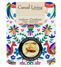 Otomi Birds Stain Resistant Print Fabric Napkins - Mexican Folk Art, Water And Stain Resistant, No-Iron Fabric Napkins, Set Of 8 Napkins