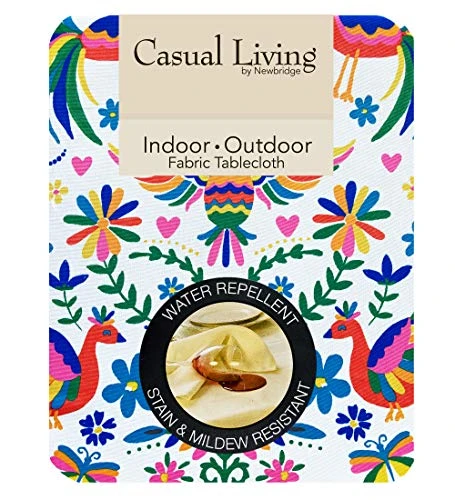 Otomi Birds Stain Resistant Print Fabric Napkins - Mexican Folk Art, Water And Stain Resistant, No-Iron Fabric Napkins, Set Of 8 Napkins