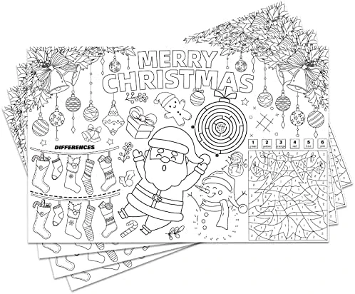 Disposable Easter Place Mats For Kids 12 Pack Bunny Eggs Coloring Activity Paper Place Mat 11”x 17” Easter Day Table Mat Sheets For Children School Party Decor - Image 5