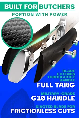 Butcher Knife - 10 Inch - Gladiator Series Elite - Cimitar Breaking Knife - Forged High-Carbon German Steel - Razor Sharp Meat Kitchen Knife - Sheath Included - NSF Certified - Image 2