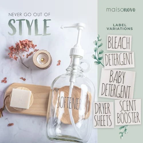 AisoNovo Farmhouse Style Bathroom Waterproof Labels For Containers - Organization Labels For Soap Dispenser Bottles - Farmhouse Style Decal Labels | Pack Of 12 Labels (6 Black & 6 White) - Image 4