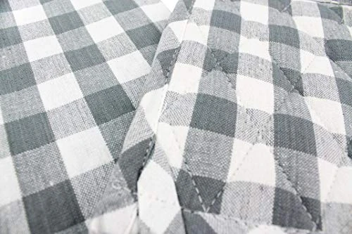 High End Home 6 Piece Kitchen Linen Sets - Farmhouse Kitchen Towels, Oven Mitts And Pot Holders Sets, Grey - Image 6