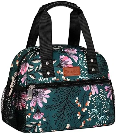 Lunch Bag For Women Freezable Lunch Tote Bag Organizer Reusable Cooler Lunch Box For Adult Outdoor Work,School And Picnic Insulated Lunch Bag With Pocket (Gray) - Image 12