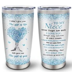 Niece Gifts, Niece Gifts From Auntie, Niece Gifts From Aunt, Gifts For Niece, Birthday Gifts For Niece, Best Niece Ever, Graduation Gift For Niece, To My Niece Stainless Steel Tumbler 20oz