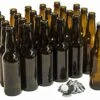 - ABB-CC-24 12 Ounce Long-neck Amber Beer Bottles - Case Of 24 - Includes Crown Caps