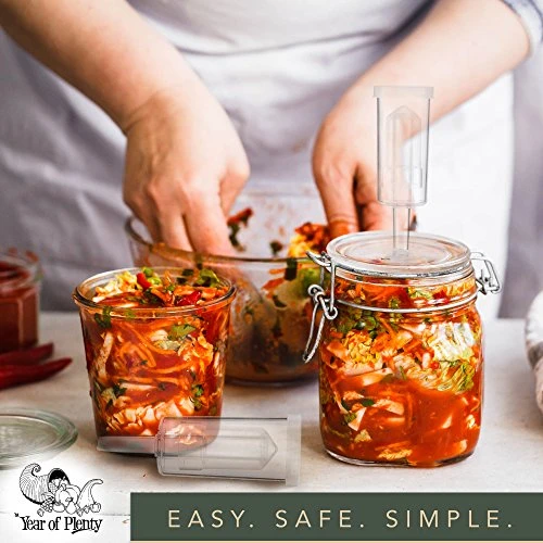 Year Of Plenty BPA-Free Airlocks - Set Of 6 - Hydrolocks For Fermenting, Brewing, Beer, Wine, Sauerkraut, Kimchi And Other Fermentation Projects (6)…… - Image 6