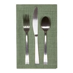 Variegated Tabletop Collection, Napkin Set, 20x20, Artichoke Green, 6 Piece