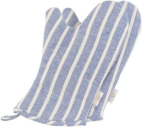 Kitchen Oven Mitts For Kids, Heat Resistant Cotton Oven Gloves Set Of 2 For Cooking Baking, Kitchen Gloves For Farmhouse Restaurant, Polka Dots Pink - Image 10