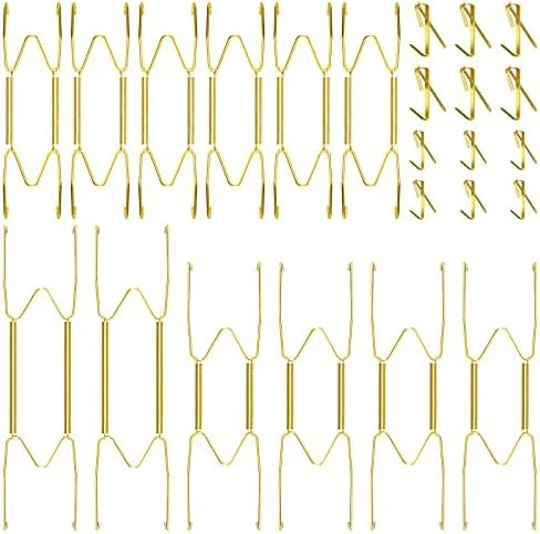 12 Pieces Plate Hangers 6, 8, 10 Inches Wall Invisible Plate Hangers Stainless Decorative Wire Plate Hangers With 12 Pieces Hangers Hook With Nails For Decorative Plates (Silver) - Image 6