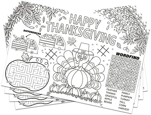 Disposable Easter Place Mats For Kids 12 Pack Bunny Eggs Coloring Activity Paper Place Mat 11”x 17” Easter Day Table Mat Sheets For Children School Party Decor - Image 7