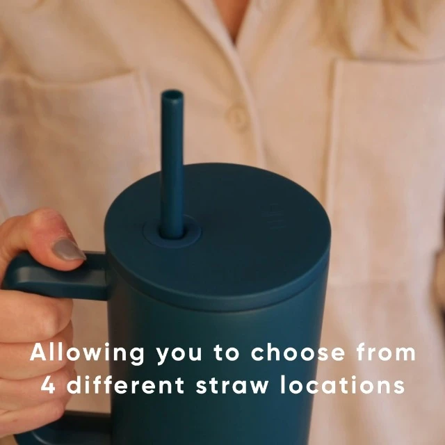 40 Oz Tumbler With Handle And Straw Lid | Insulated Cup Reusable Stainless Steel Water Bottle Travel Mug Cupholder Friendly | Gifts For Women Men Him Her | Trek Collection | Almond Birch - Image 7