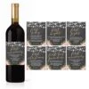 6 Chalk Flower Wedding Milestones Gift Wine Bottle Labels Or Sticker Covers, Rustic Floral Bridal Shower Bachelorette Engagement Party Present Perfect Best Registry Bride To Be Firsts For The Newlywed