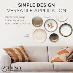 13-16-Inch White Plate Wire Wall Super Plate Hanger