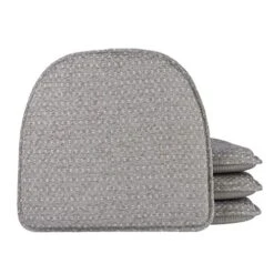 Raindrop The Gripper Non-Slip Kitchen Chair, 15"x16" Seat Pad, 4 Count (Pack Of 1), Dove