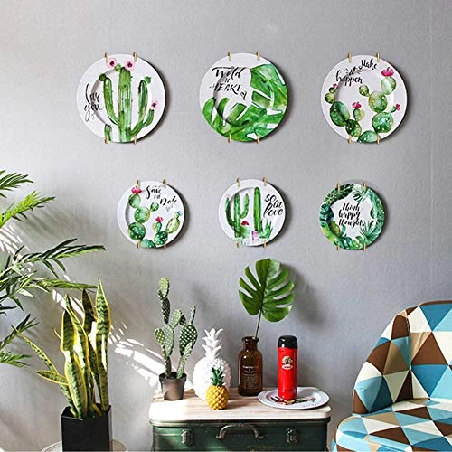 10 Pack Stainless Steel Plate Hangers For Walls Compatible Decorative Plates Hooks Dish Diaplay Holder With 10 PCS Wall Hooks (8 Inch) - Image 2