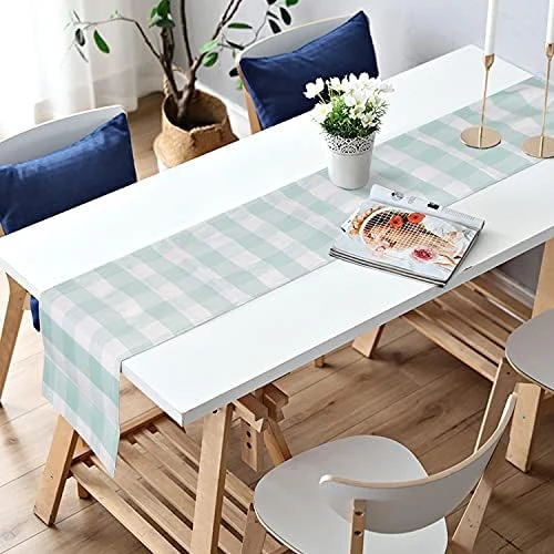 Mma's Buffalo Check Placemats Set Of 4pcs, Placemats For Dining Table, Kitchen Placemats, Everyday Use(Grey And White Placemats Set) - Image 7