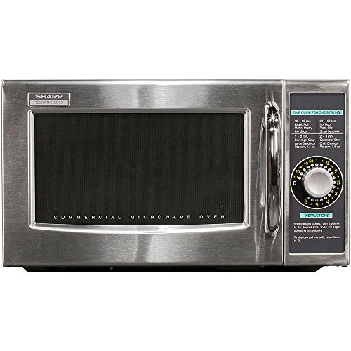 Sharp Harp R-21LCFS Medium-Duty Commercial Microwave Oven With Dial Timer, Stainless Steel, 1000-Watts, 120-Volts, One Size - Image 4