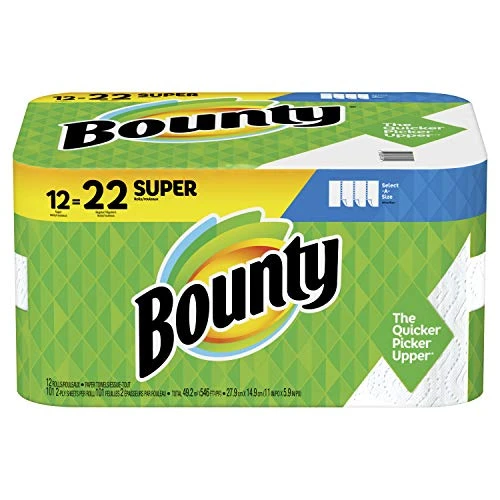 Select-A-Size Paper Towels, White, 12 Super Rolls = 22 Regular Rolls (Packaging May Vary)
