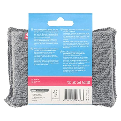 Microfibre Sponge, Ys/m, Grey - Image 2