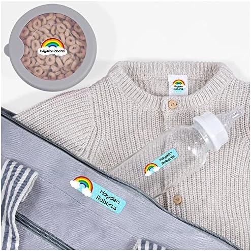 Rainbow Daycare Labels Pack (96 Pack) Durable Personalized Labels For Preschool, Kindergarten, Travel, Clothes, Lunch Boxes And Cups - Image 12