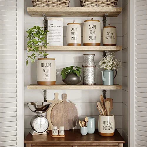 Ceramic Farmhouse Kitchen Utensil Holder For Countertop, Decorative Kitchen Utensil Holder, Large Kitchen Utensil Holder For Kitchen Counter, Utensil Crock Spatula Holder, 6.5" Cream - Image 5