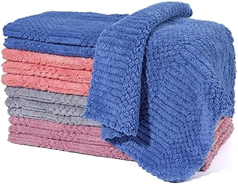 Dish Cloths - Dish Towels Ultra Absorbent, 12 Pack Dish Towels For Kitchen, Reusable Cleaning Towels Easy Care, Durable Kitchen Towels, Cleaning Rags 11.8 Inch X 11.8 Inch Drying Fast - Image 7
