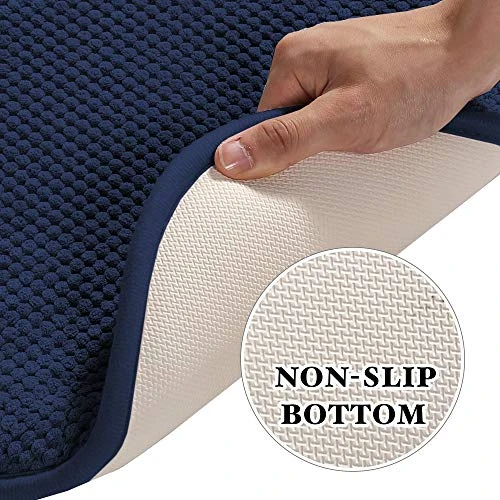 Premium Chair Cushions Memory Foam Chair Pads 4 Pack - 16x16 Inch Thick Soft Seat Cushion Pads Non Slip With SBR Backing And Straps - Durable Mats Pads For Lounge, Kitchen, Navy - Image 2