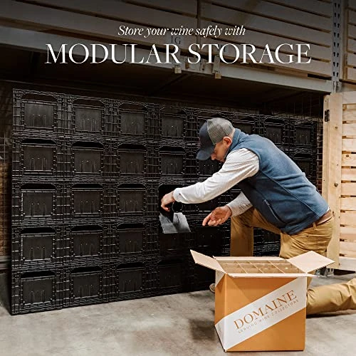 3-Pack Weinbox Crates Wine Storage | Stores Up To 36 Bottles | Color: Burgundy - Image 4