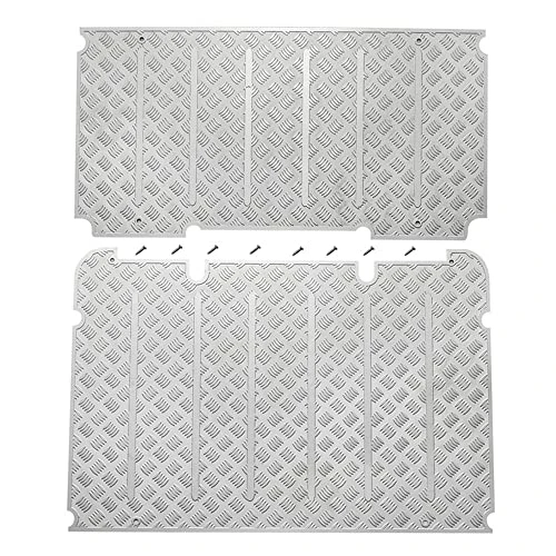 Replacement Part For Stainless Steel Luggage Rack Anti-skid Plate For 1/10 Defender RC CarRoof Carrier Board Plate Upgrade Parts - (Color: Silver)