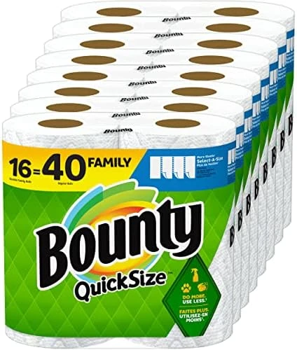 Quick-Size Paper Towels, White, 16 Family Rolls = 40 Regular Rolls (Packaging May Vary) - Image 6