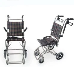 Manual Stair Chair, Portable Folding Stair Chair Travelling Wheelchair, Portable Lightweight Evacuation Ultra Lightweight Aluminum Alloy Transport