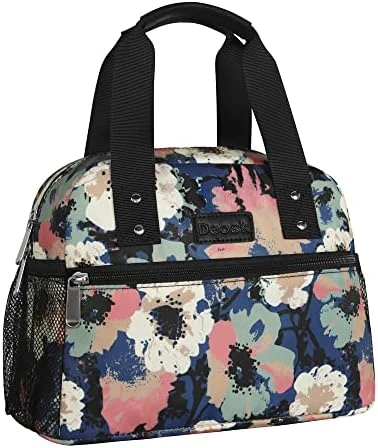 Lunch Bag For Women Freezable Lunch Tote Bag Organizer Reusable Cooler Lunch Box For Adult Outdoor Work,School And Picnic Insulated Lunch Bag With Pocket (Gray) - Image 10