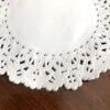 50Pcs White Normandy Lace Paper Doilies, Round (14 Inch)