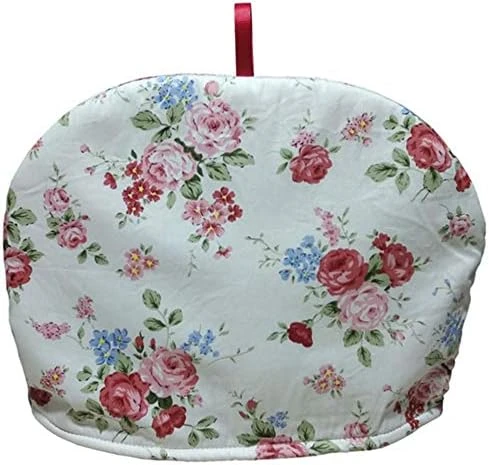 Cotton Tea Cozy Vintage Floral Printed Teapot Cover Tea Pot Décor Cozies Insulated Kettle Kitchen Dust Cover - Image 5