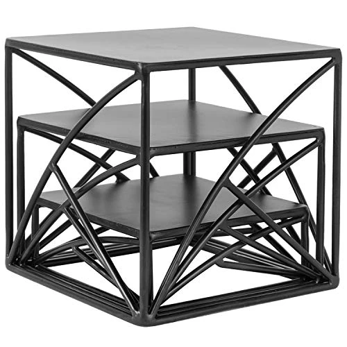 Black Metal Wire Cupcake Stand, Tabletop Dessert, Appetizer Display Food Riser, Set Of 3 - Image 4