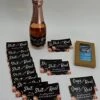 GENERIC (Set Of 16) Mini Champagne Labels For Bridesmaid, Matron Of Honor, Maid Of Honor & Flower Girl | 16 Funny Bridal Party Stickers For Mini Champagne Bottles.