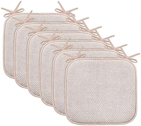 Non Slip Memory Foam Seat Chair Cushion Pads Honeycomb Premium Comfort Memory Foam Chair Pads/Cushions With Ties - Seat Cover 16" X 16" Chair/Seat Cushion Pad, 2 Pack, Navy - Image 7