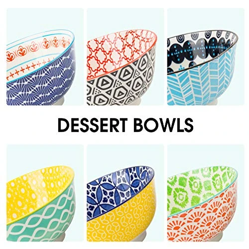 6 Pack 24 Oz Premium Porcelain Bowls Set, Cereal Bowls, Ceramic Bowls For Soup, Salad, Pasta, Rice, Large Capacity Ramen Bowls, Heat And Cold Resistant, Microwave And Dishwasher Safe Bowls - Image 2