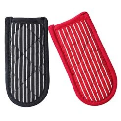 Cast Iron Skillet Handle Covers,Pot Handle Covers Heat Resistant,Pot Holders For Kitchen Heat Resistant,Machine Washable Handle Mitts 2 PCS(Striped)