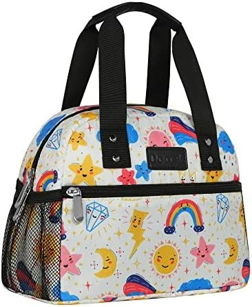 Lunch Bag For Women Freezable Lunch Tote Bag Organizer Reusable Cooler Lunch Box For Adult Outdoor Work,School And Picnic Insulated Lunch Bag With Pocket (Gray) - Image 13