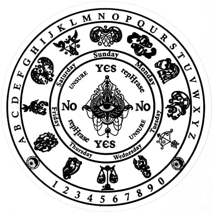 Pendulum Board Star Chart Mat Or Crystal Necklace For Beginner, Healing Dowsing Divination Metaphysical Message Board Positive Energy Close To Your Inner Self For Witchcraft Wiccan Altar Supplies - Image 9