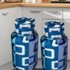 ® Set Of 2 Pc Polyester 3-Layered LPG Cylinder Cover (Blue, Size-26x21 Inches)