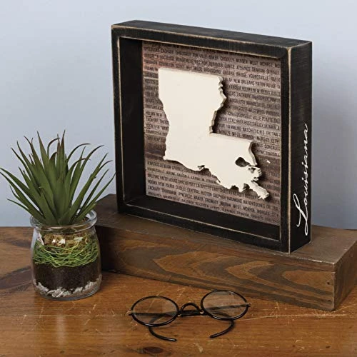 Primitives By Kathy 28233 Louisiana Wanderlust Box Sign, 8.5" X 8" - Image 3